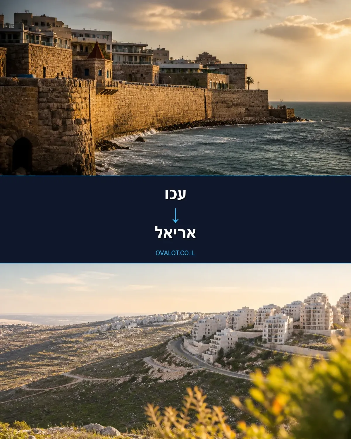 הובלות ללא מעלית מעכו לאריאל