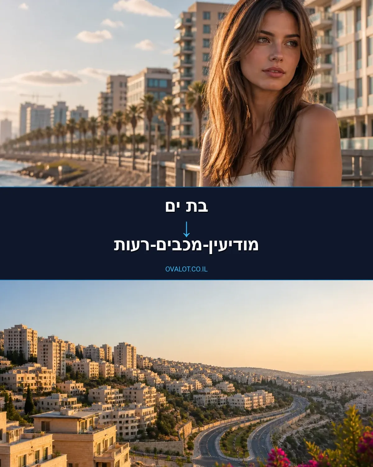 הובלות עם מעלית מבת ים למודיעין-מכבים-רעות