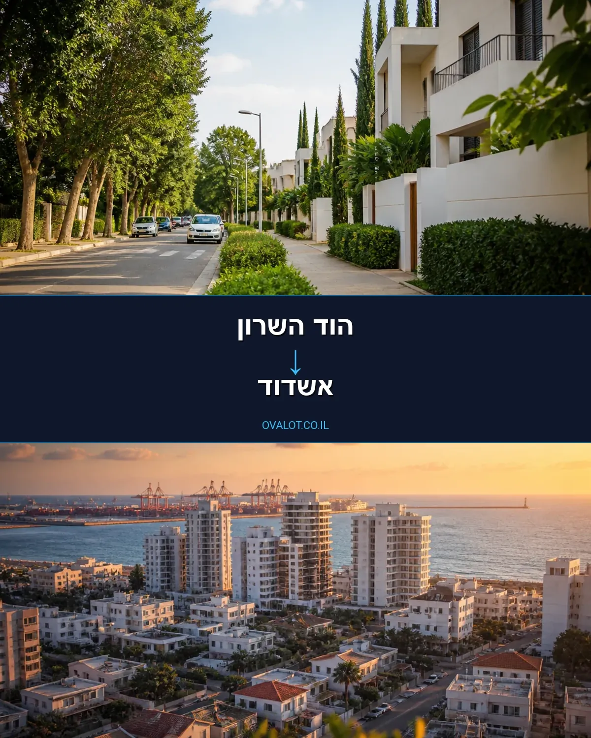 הובלות עם מנוף מהוד השרון לאשדוד