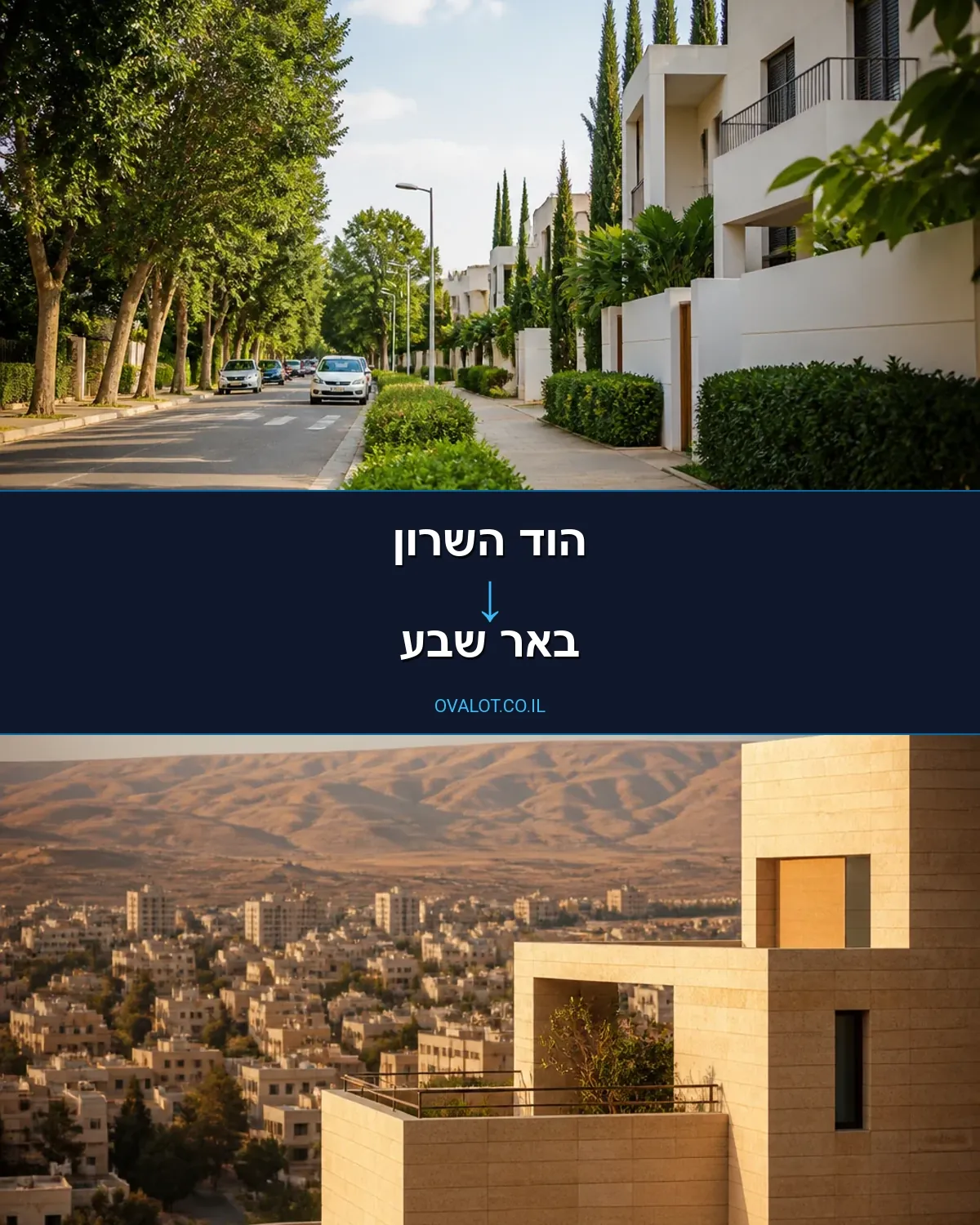 הובלות עם מנוף מהוד השרון לבאר שבע
