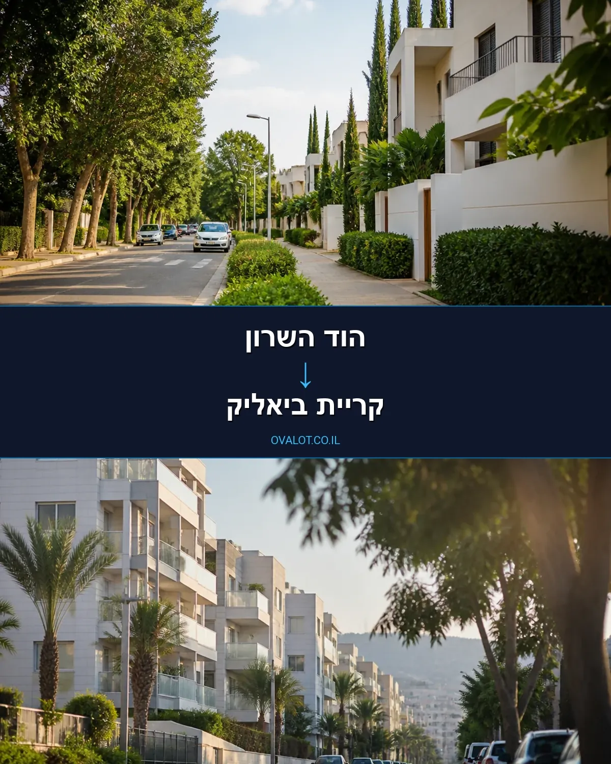 הובלות דירה מהוד השרון לקריית ביאליק