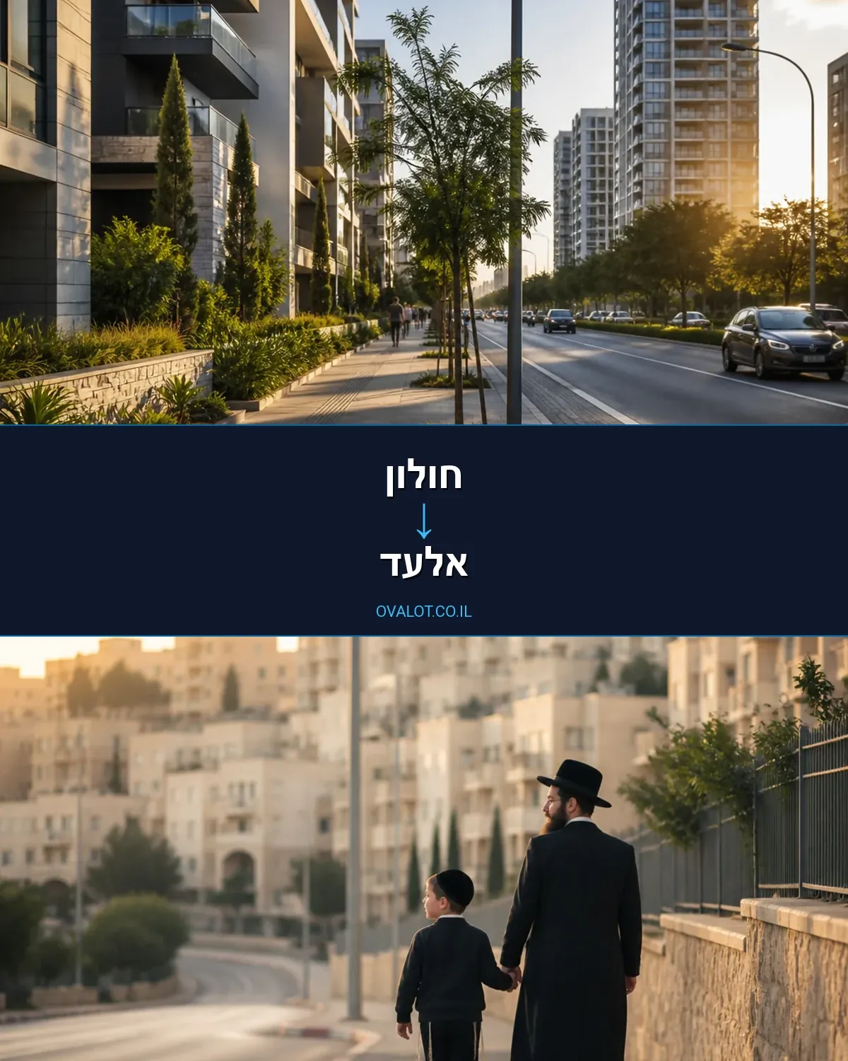 הובלות דירה מחולון לאלעד