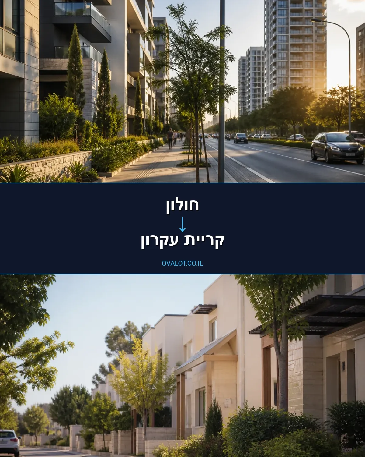 הובלות דירה מחולון לקריית עקרון