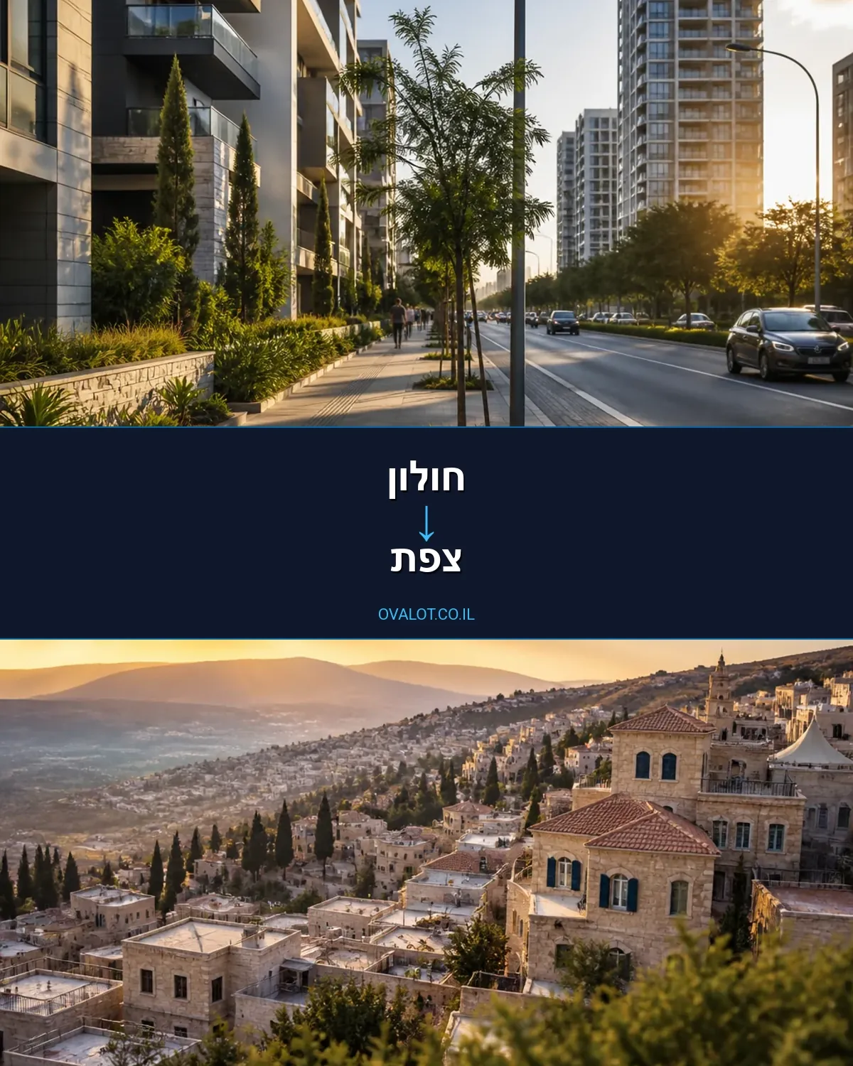 הובלות בתים פרטיים מחולון לצפת