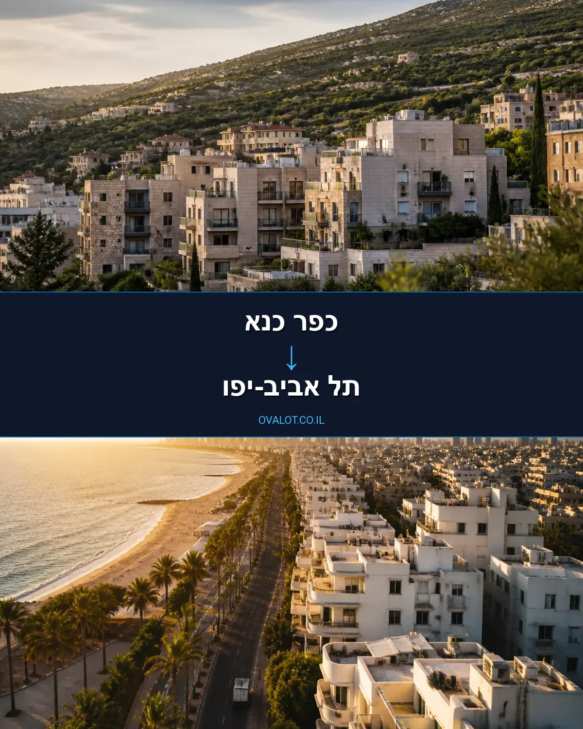 הובלות דירה מכפר כנא לתל אביב-יפו