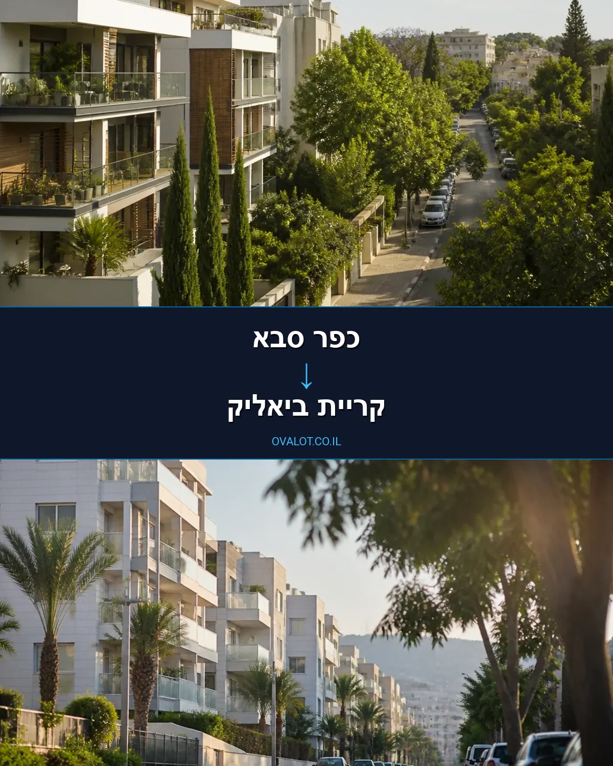 הובלות דירה מכפר סבא לקריית ביאליק