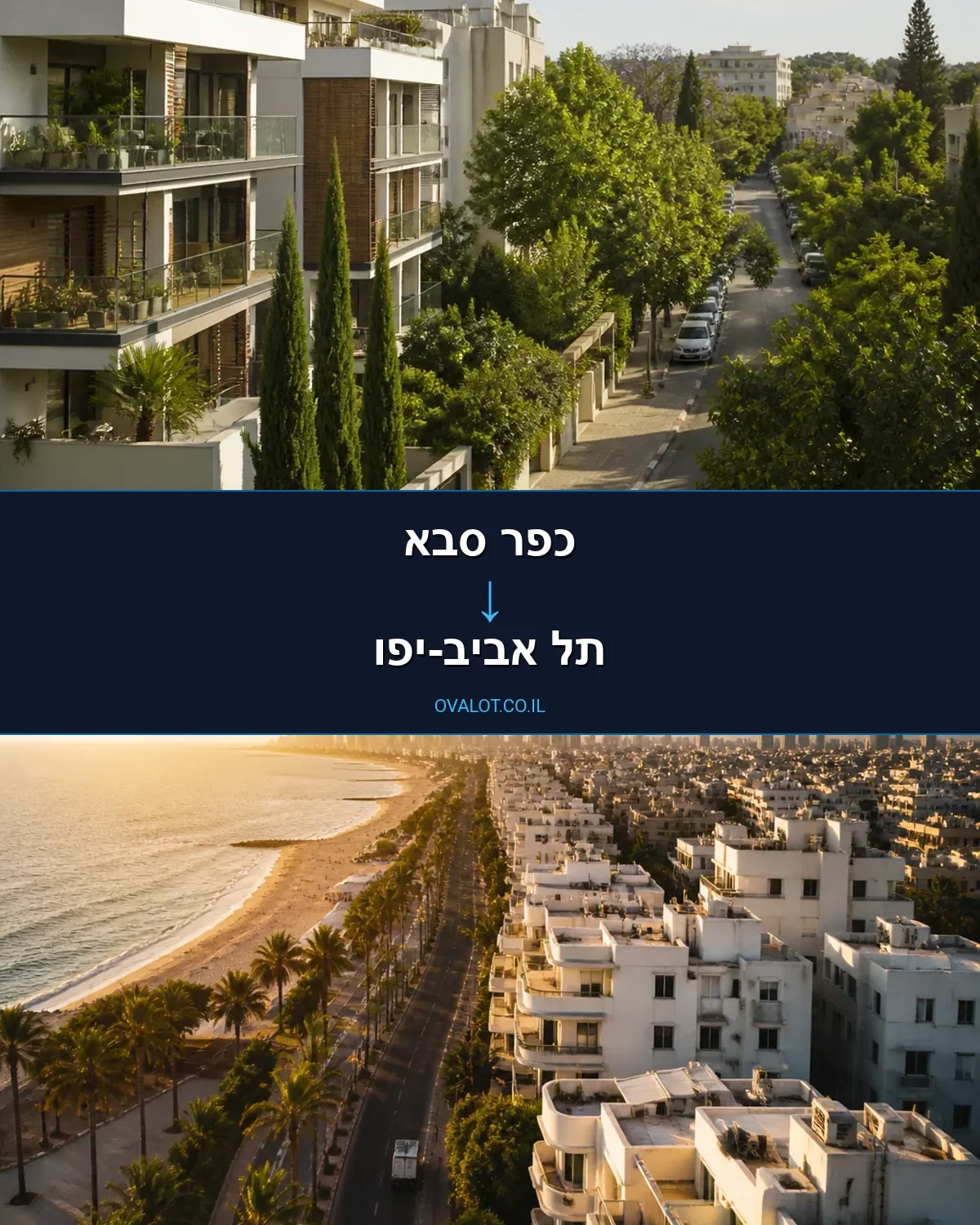 הובלות ללא מעלית מכפר סבא לתל אביב-יפו