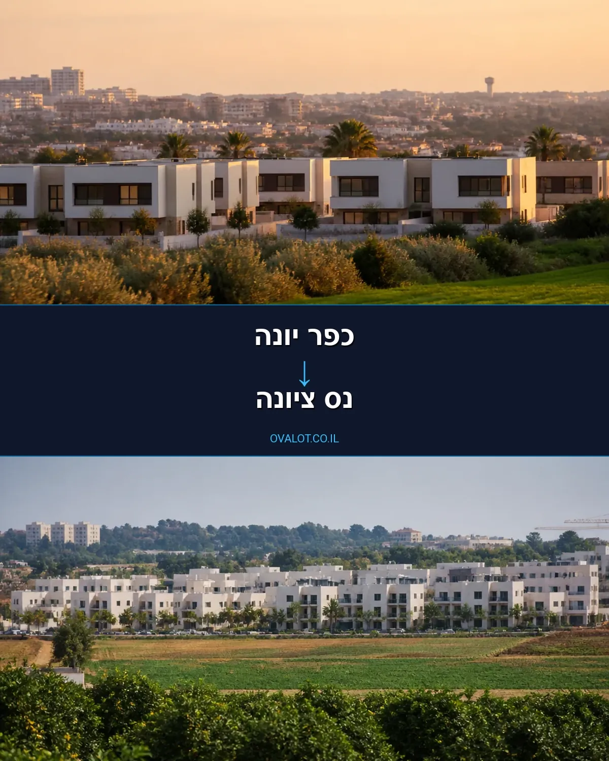הובלות דירה מכפר יונה לנס ציונה