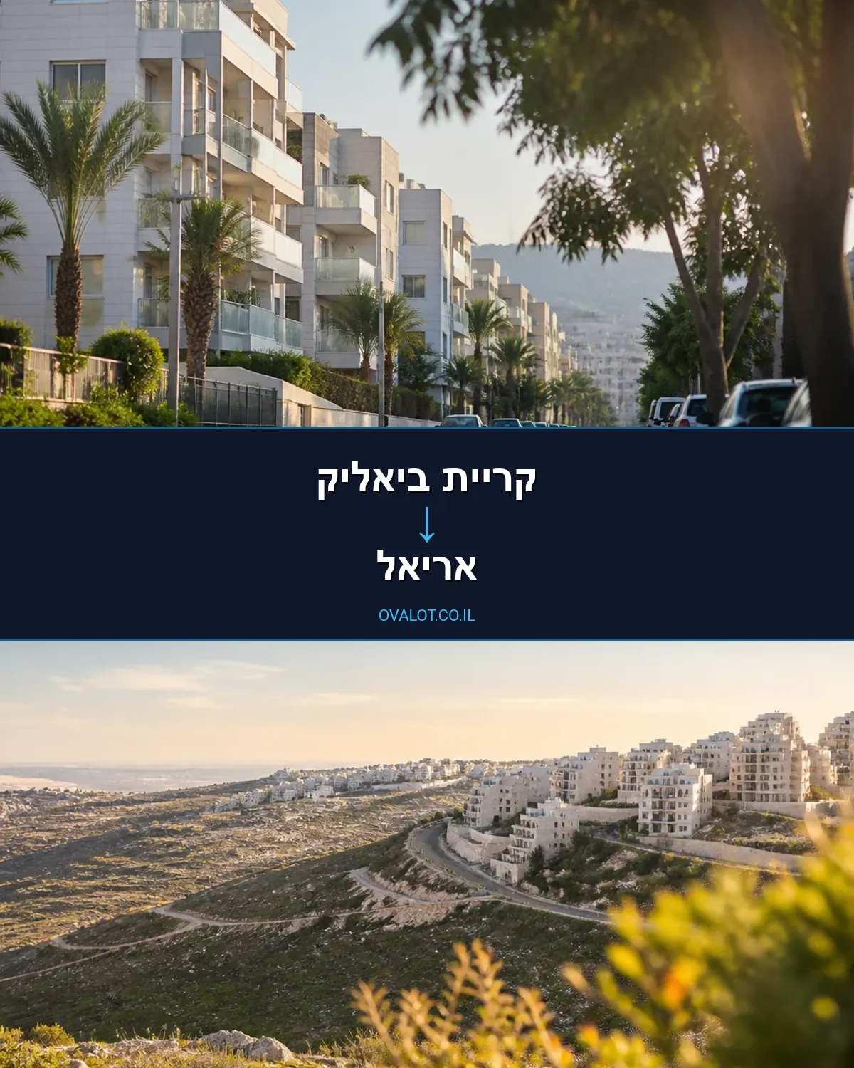 הובלות עם מעלית מקריית ביאליק לאריאל