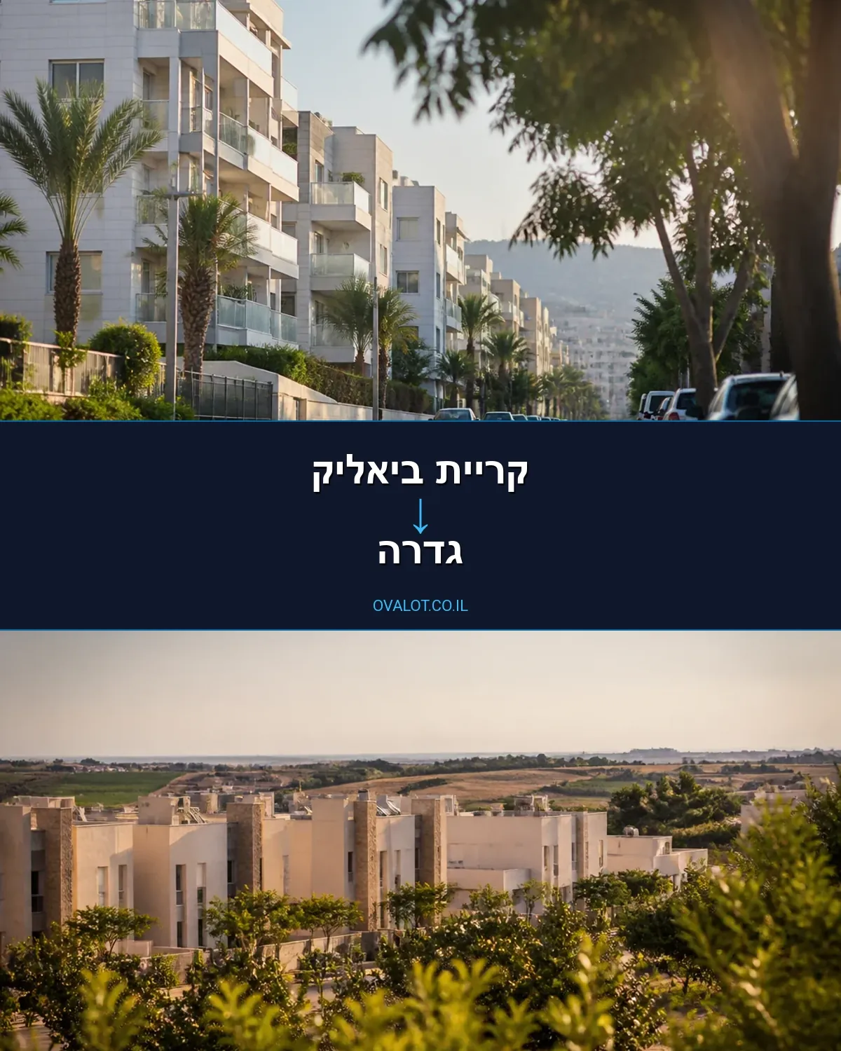 הובלות דירה מקריית ביאליק לגדרה