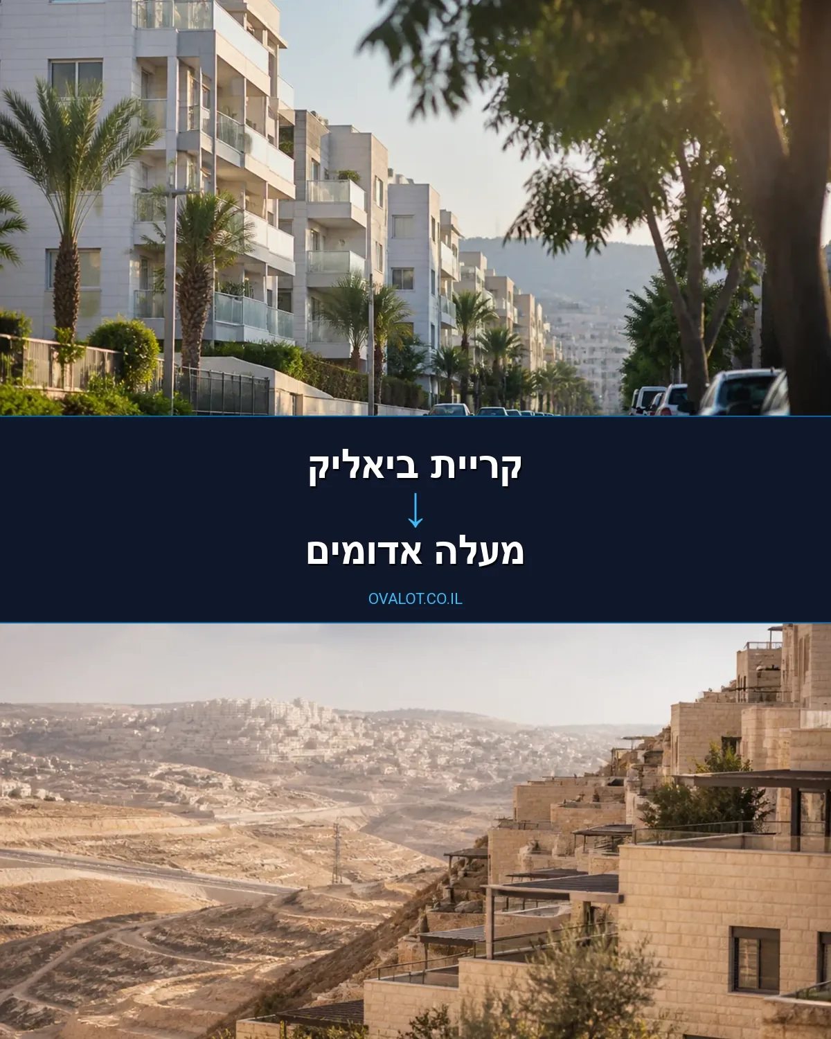 הובלות עם מעלית מקריית ביאליק למעלה אדומים
