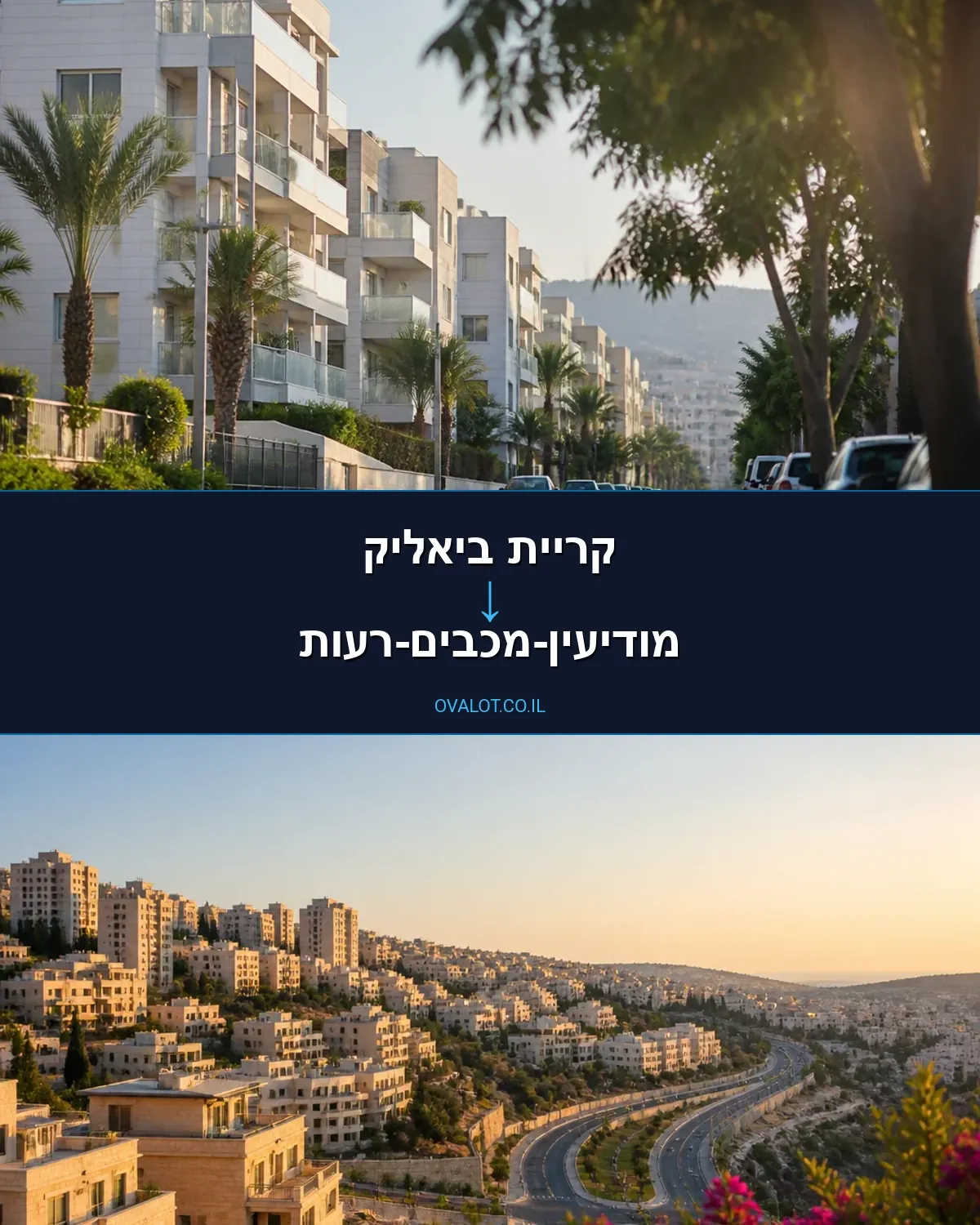 הובלות עם מעלית מקריית ביאליק למודיעין-מכבים-רעות