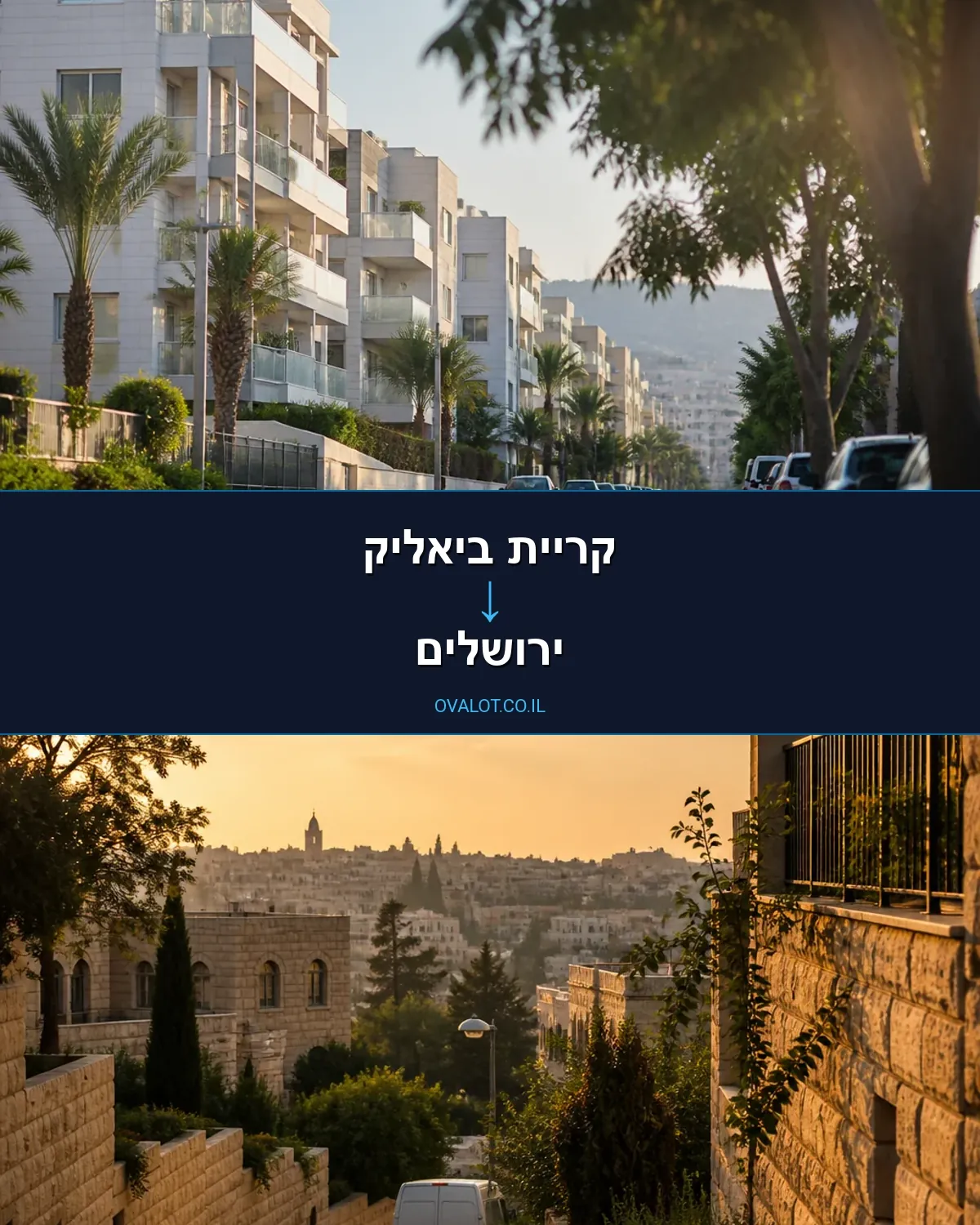 הובלות ללא מעלית מקריית ביאליק לירושלים