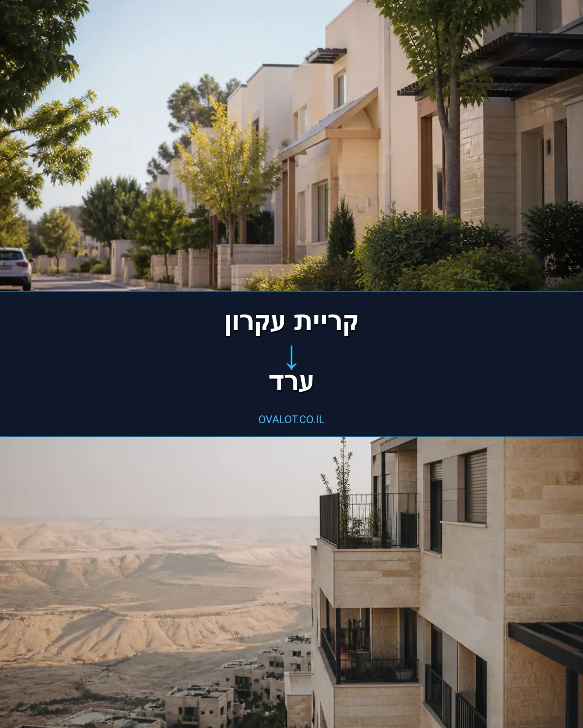 הובלות עם מעלית מקריית עקרון לערד