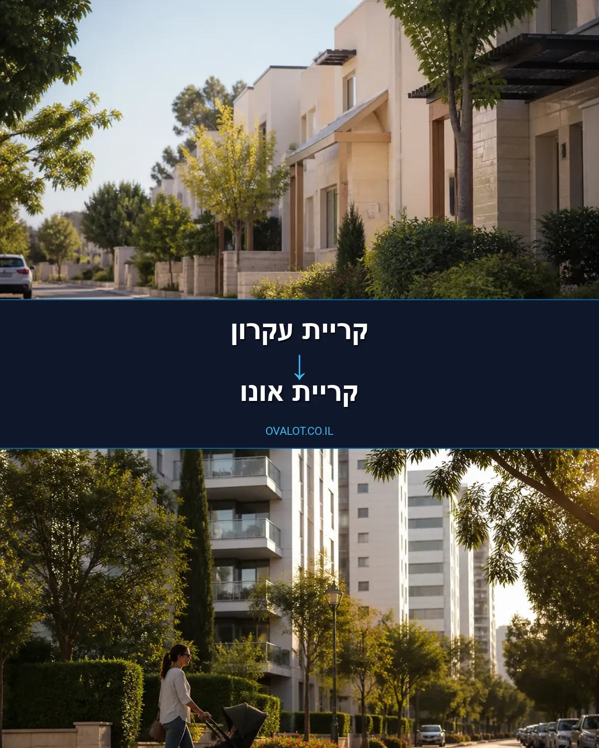 הובלות עם מעלית מקריית עקרון לקריית אונו