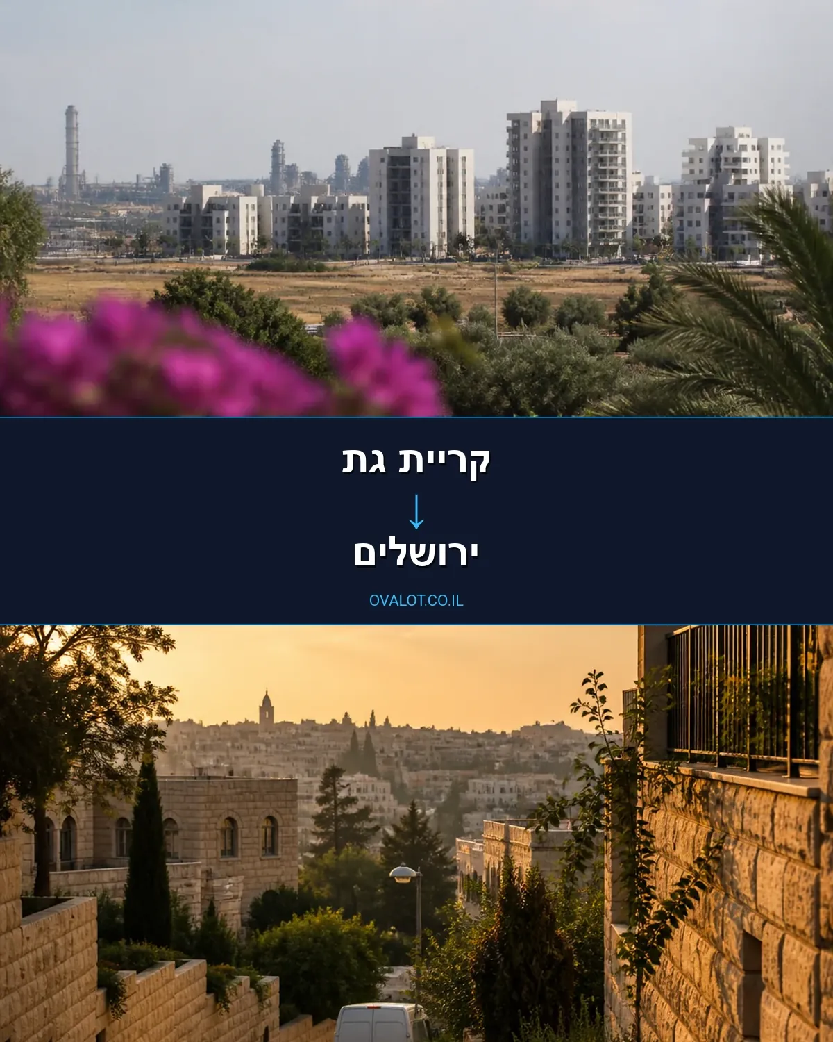 הובלות עם מנוף מקריית גת לירושלים