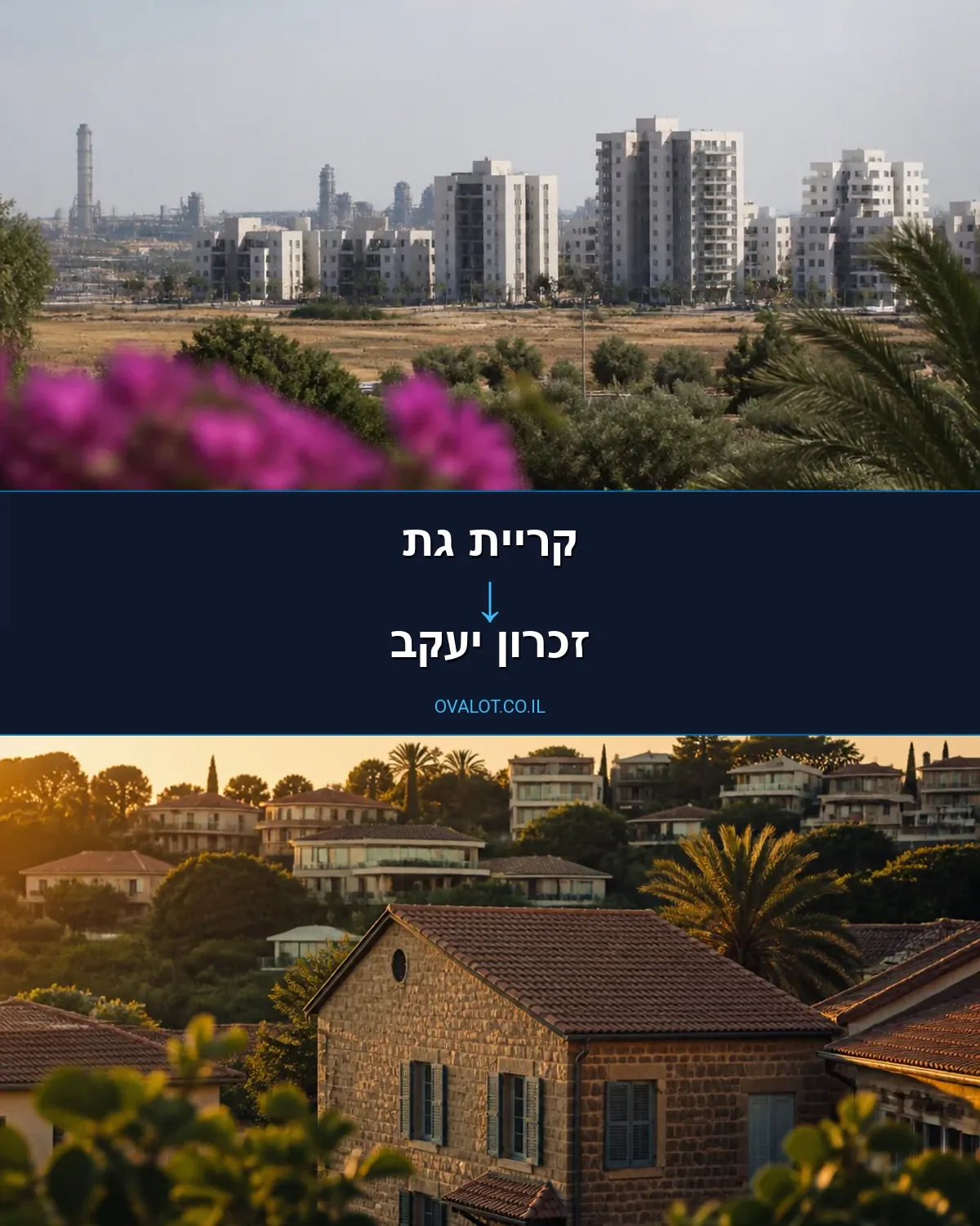 הובלות דירה מקריית גת לזכרון יעקב