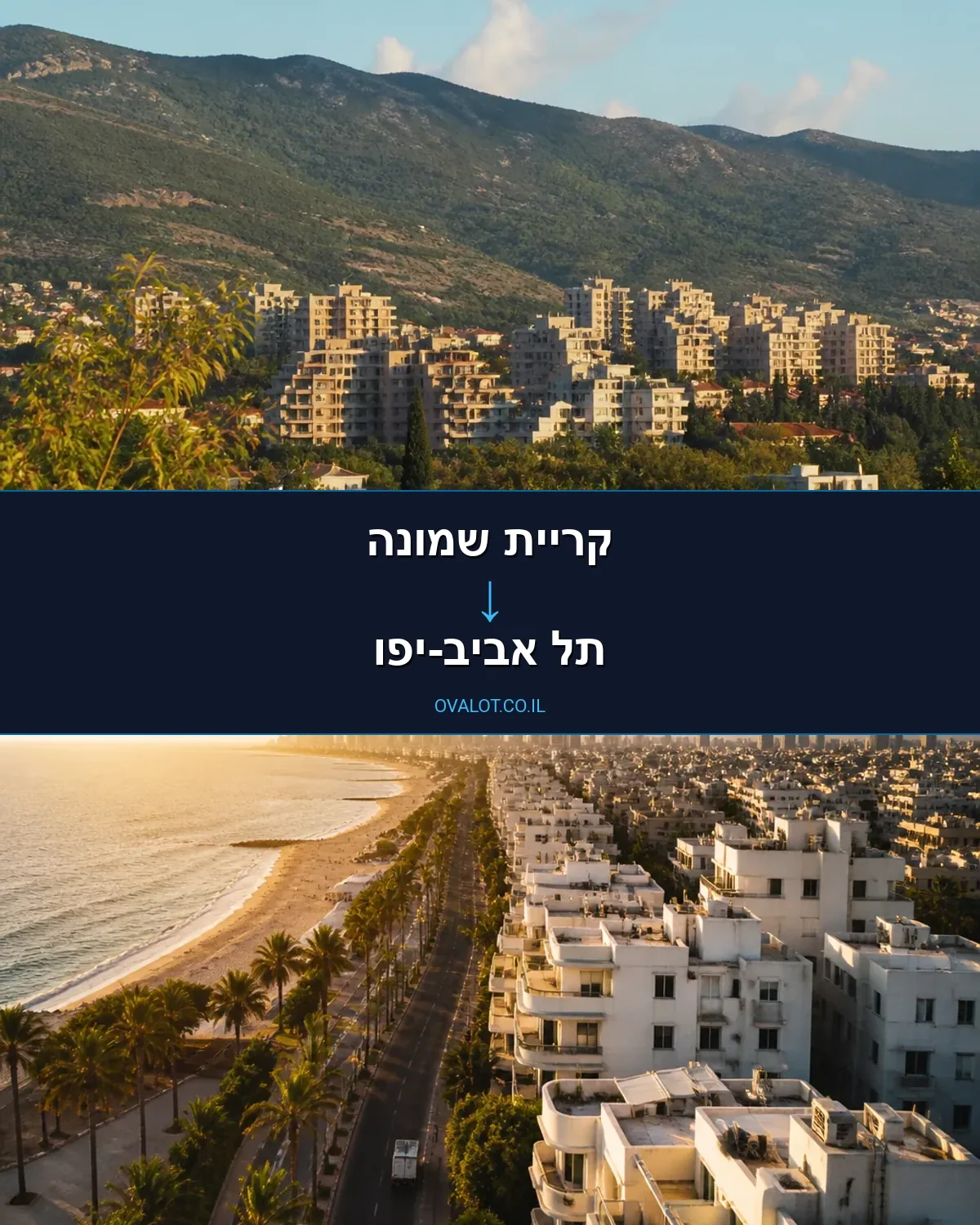 הובלות עם מנוף מקריית שמונה לתל אביב-יפו