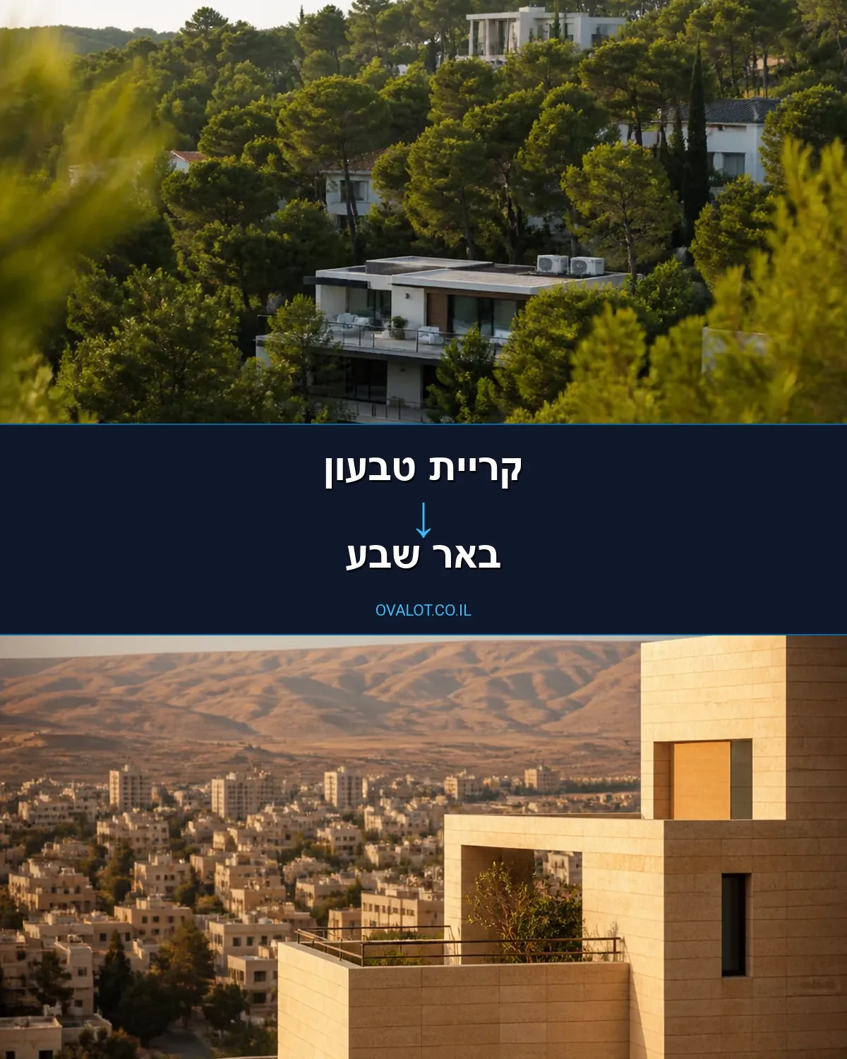 הובלות דירה מקריית טבעון לבאר שבע