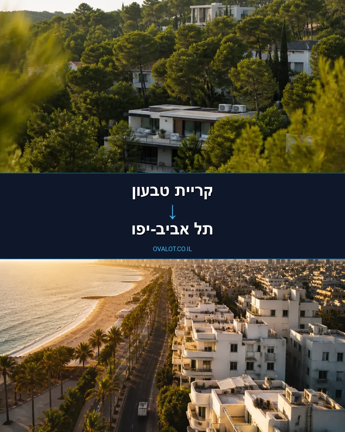 הובלות עם מנוף מקריית טבעון לתל אביב-יפו