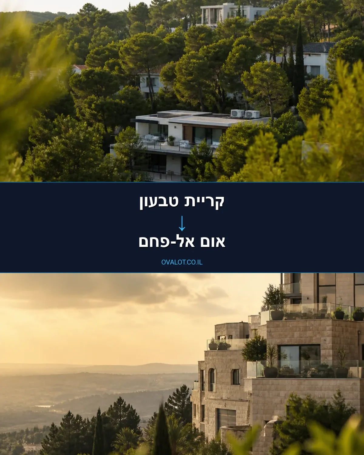 הובלות דירה מקריית טבעון לאום אל-פחם