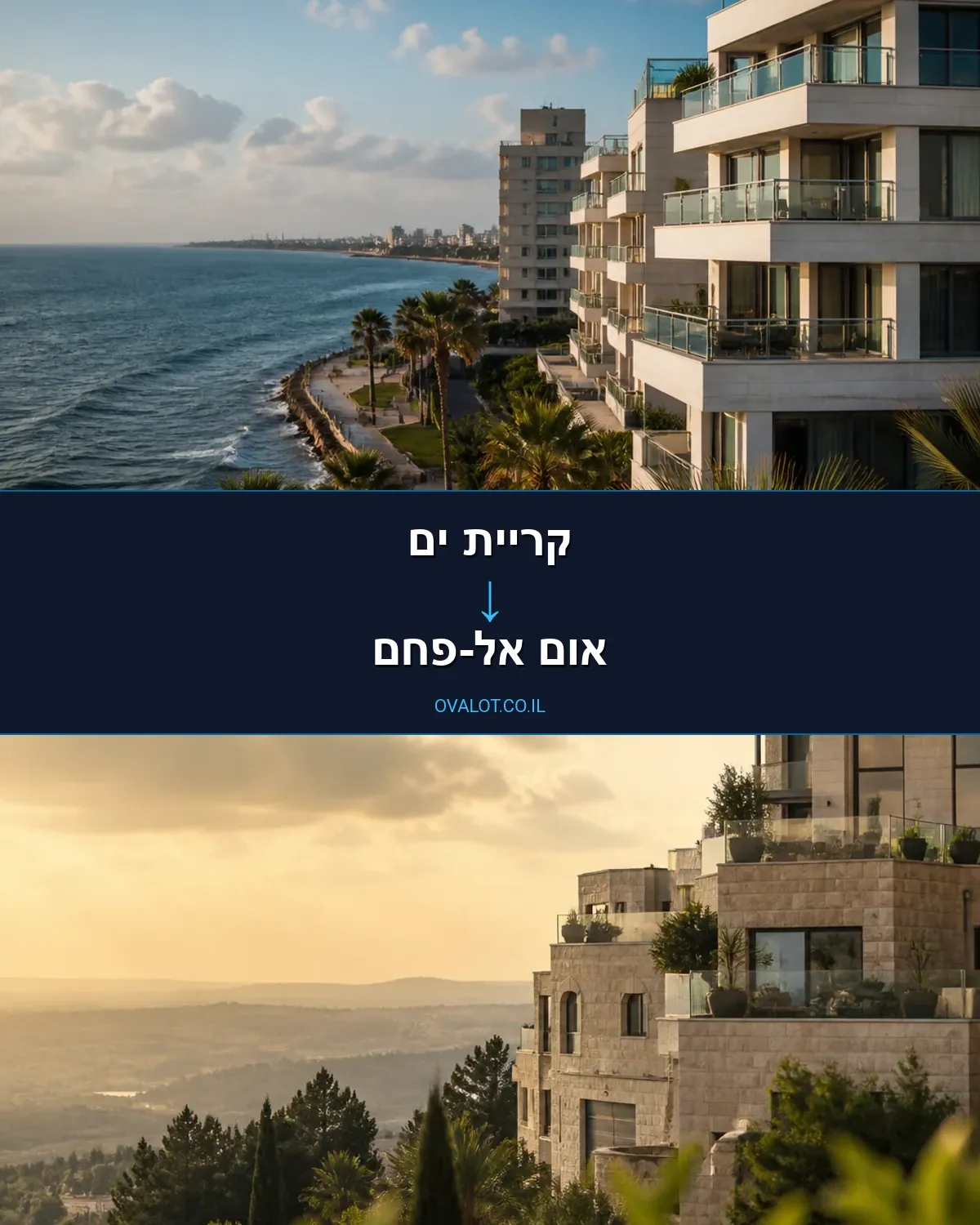 הובלות עם מעלית מקריית ים לאום אל-פחם