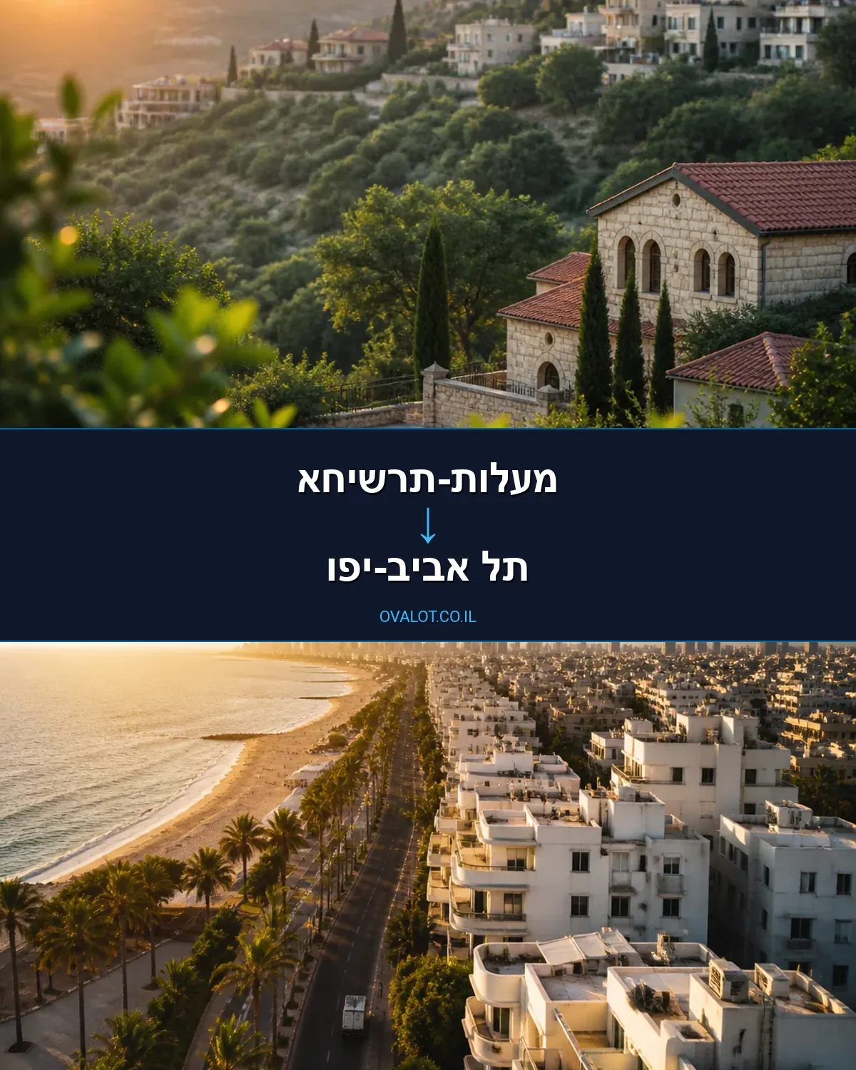 הובלות דירה ממעלות-תרשיחא לתל אביב-יפו