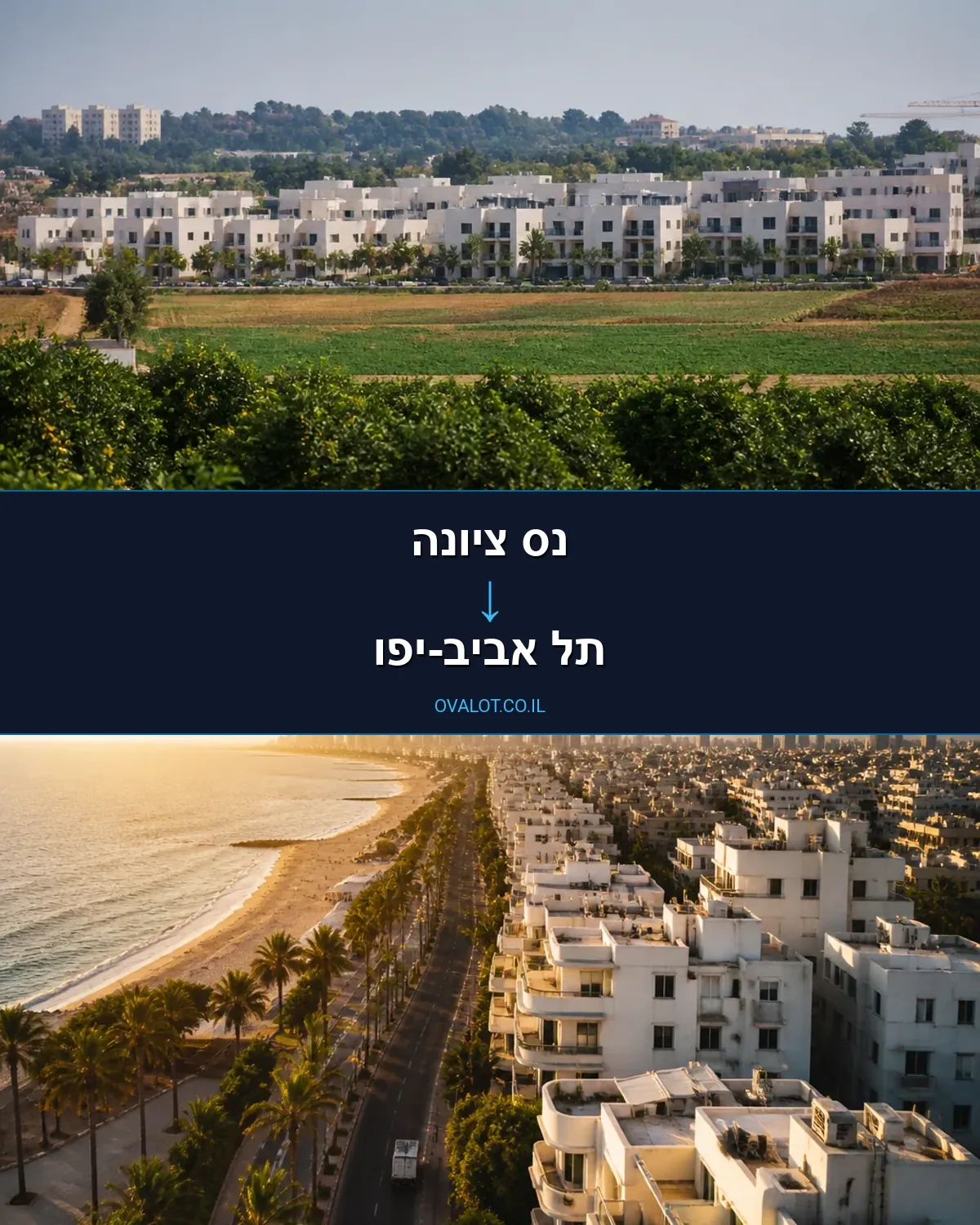 הובלות ללא מעלית מנס ציונה לתל אביב-יפו