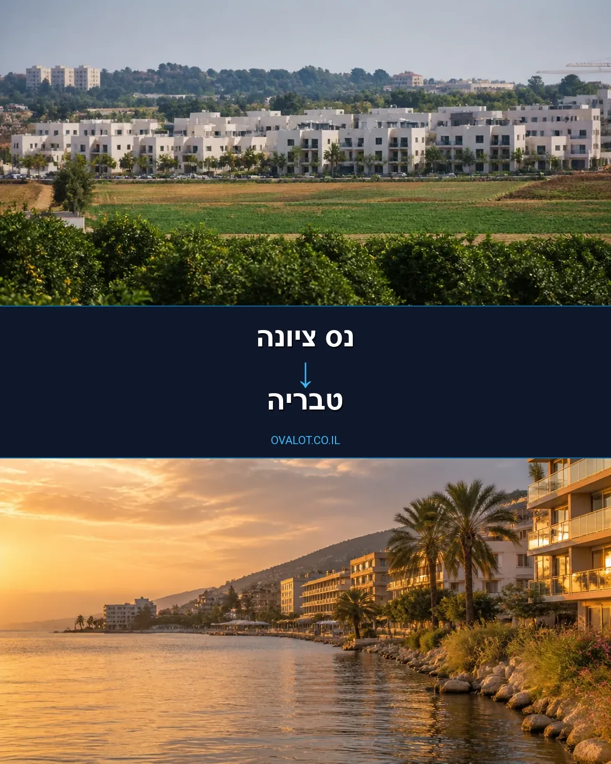 הובלות דירה מנס ציונה לטבריה