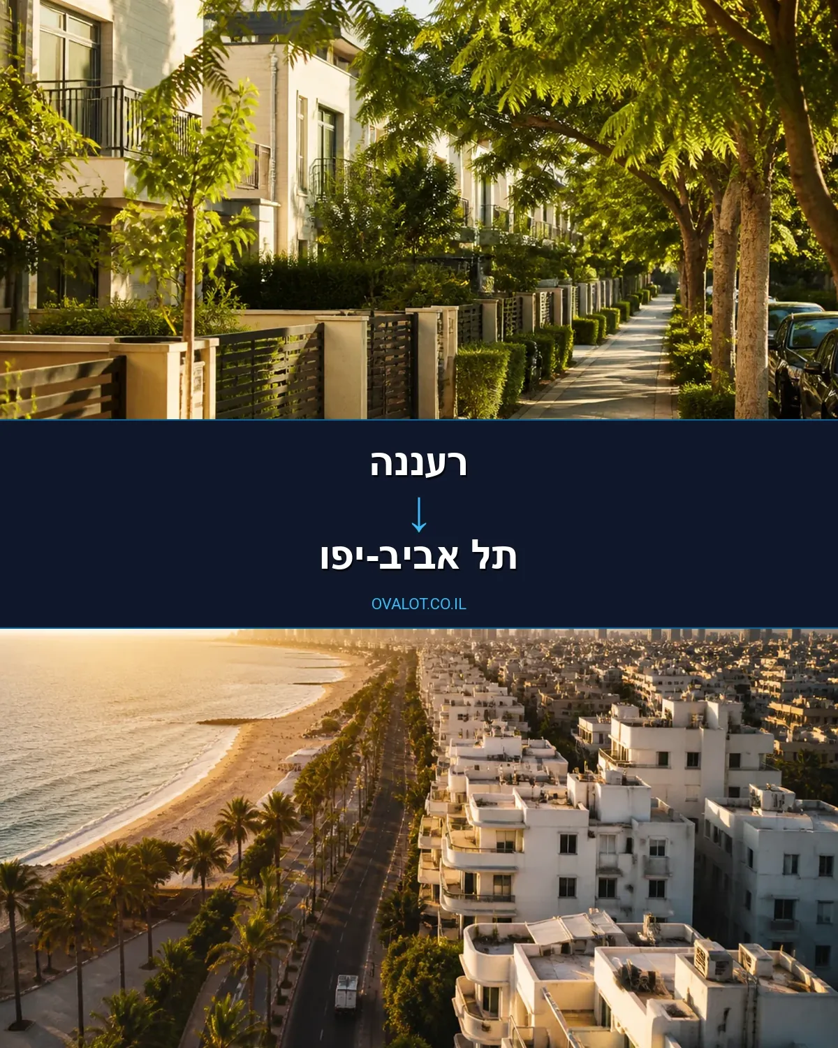 הובלות ללא מעלית מרעננה לתל אביב-יפו