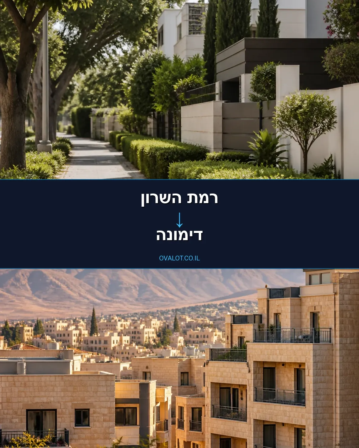 הובלות עם מעלית מרמת השרון לדימונה