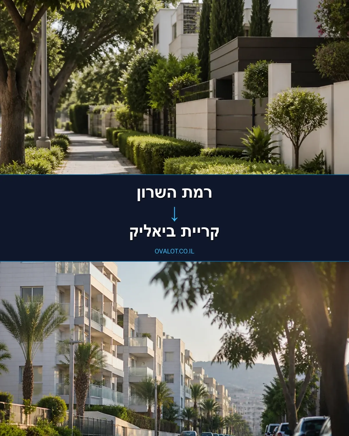 הובלות עם מעלית מרמת השרון לקריית ביאליק
