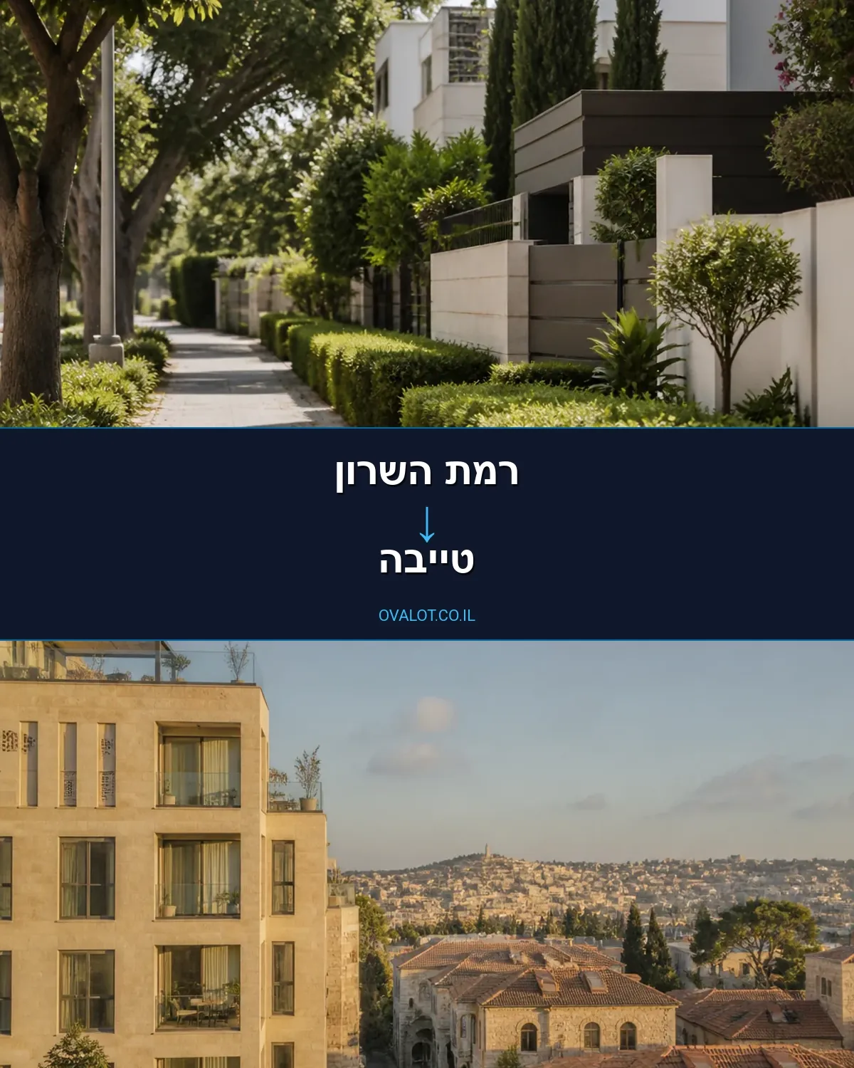 הובלות עם מעלית מרמת השרון לטייבה