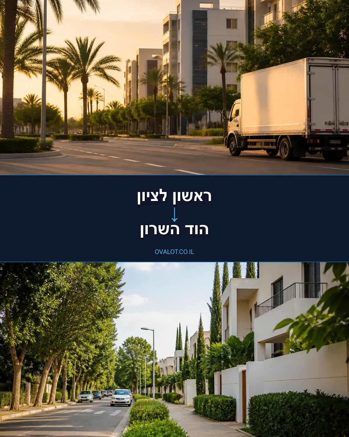 הובלות עם מנוף מראשון לציון להוד השרון