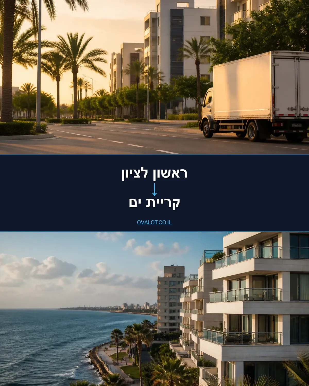 הובלות דירה מראשון לציון לקריית ים