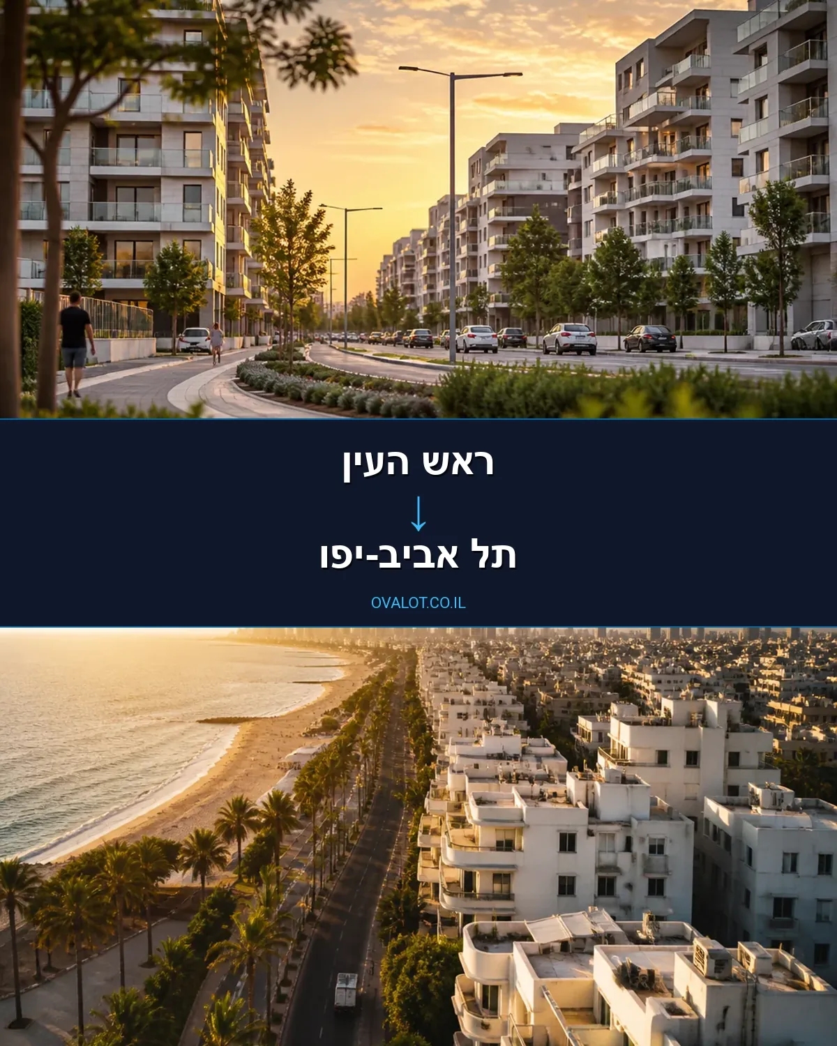 הובלות ללא מעלית מראש העין לתל אביב-יפו