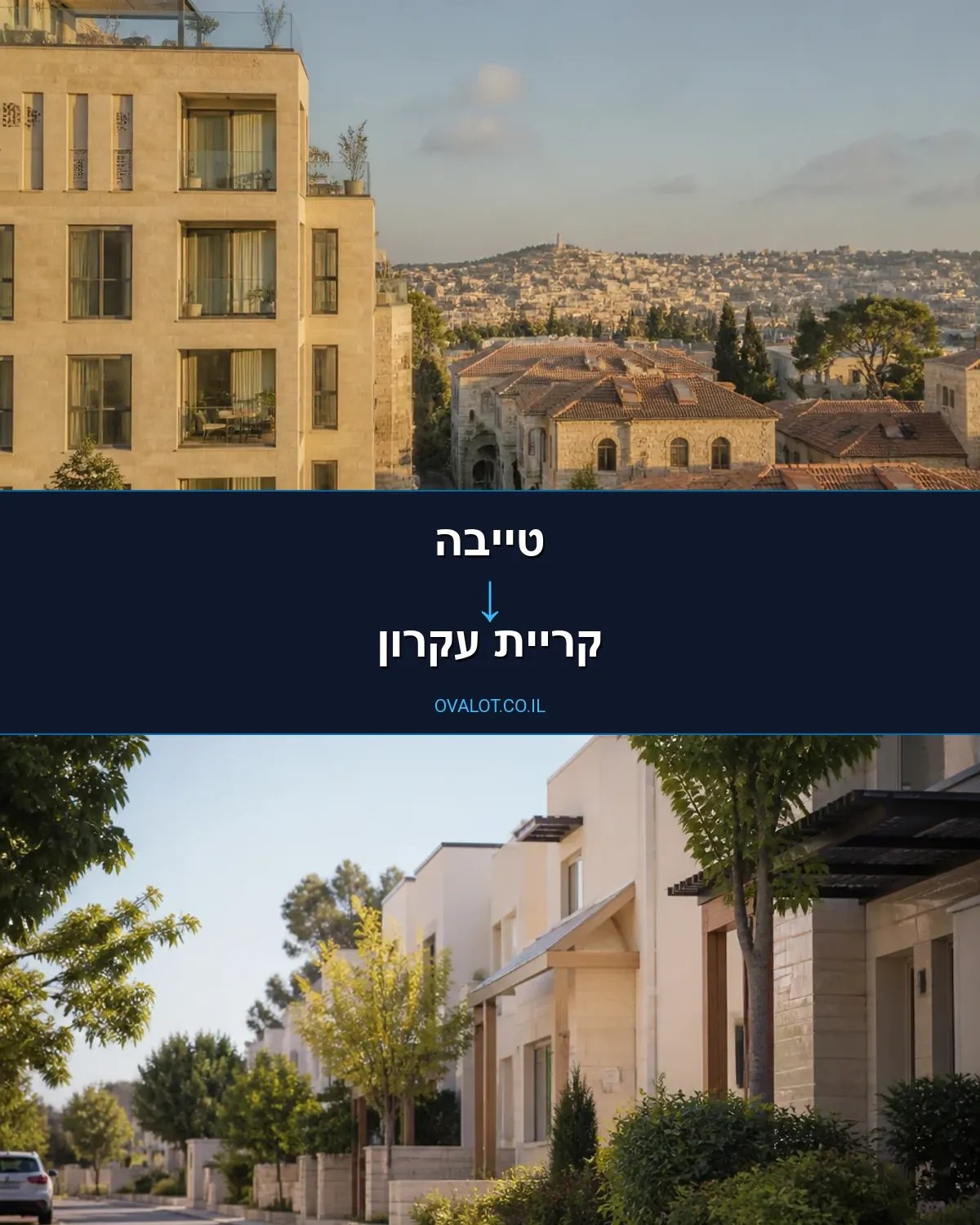 הובלות בתים פרטיים מטייבה לקריית עקרון