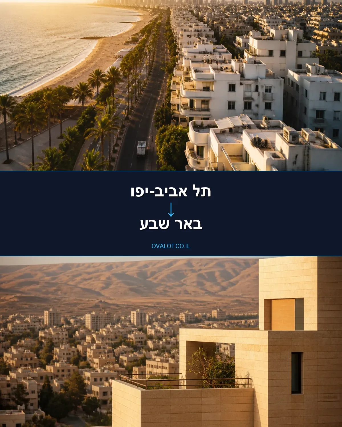 הובלות עם מעלית מתל אביב-יפו לבאר שבע