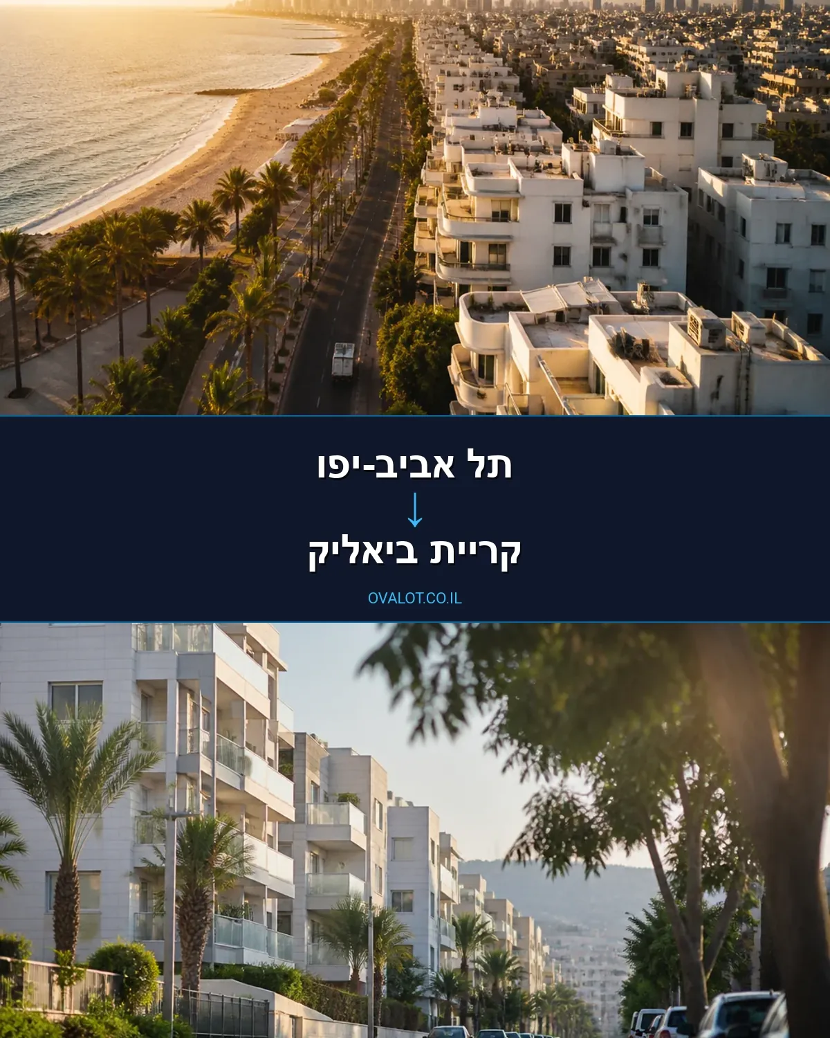 הובלות דירה מתל אביב-יפו לקריית ביאליק