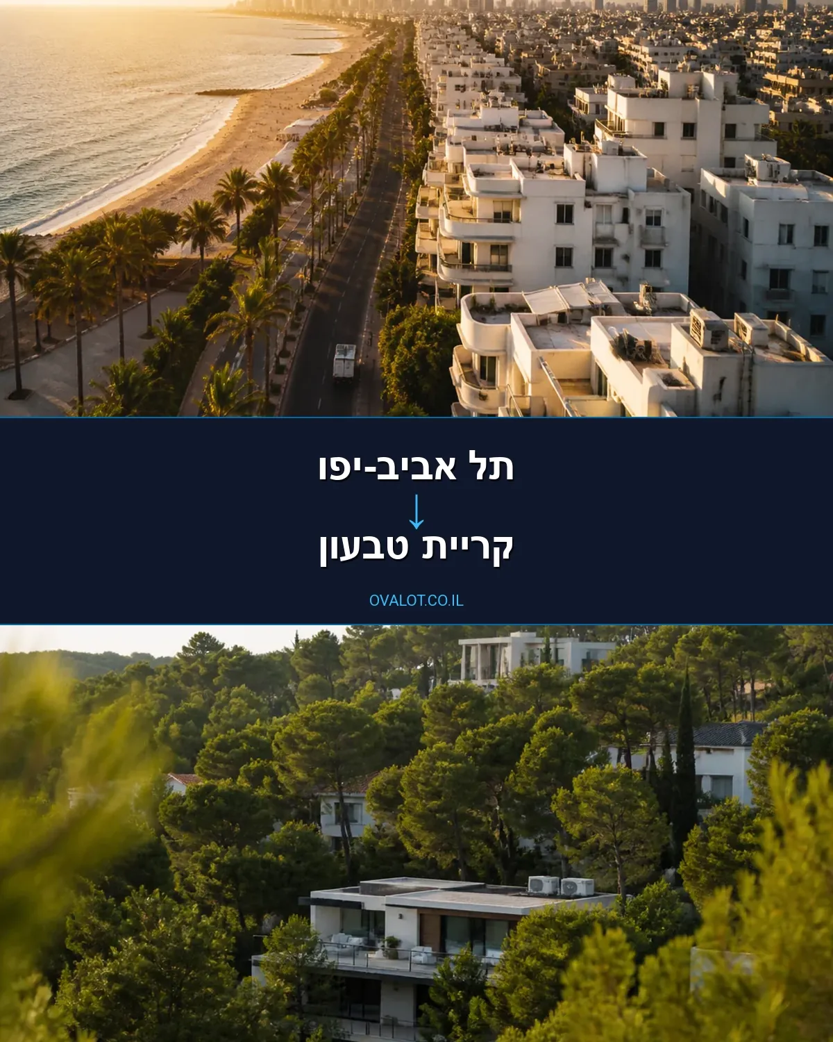 הובלות דירה מתל אביב-יפו לקריית טבעון