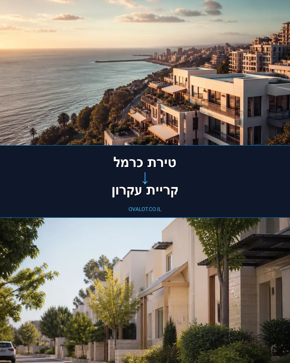 הובלות דירה מטירת כרמל לקריית עקרון