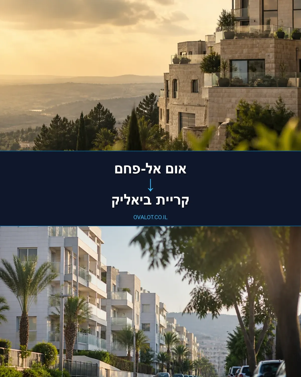 הובלות בתים פרטיים מאום אל-פחם לקריית ביאליק