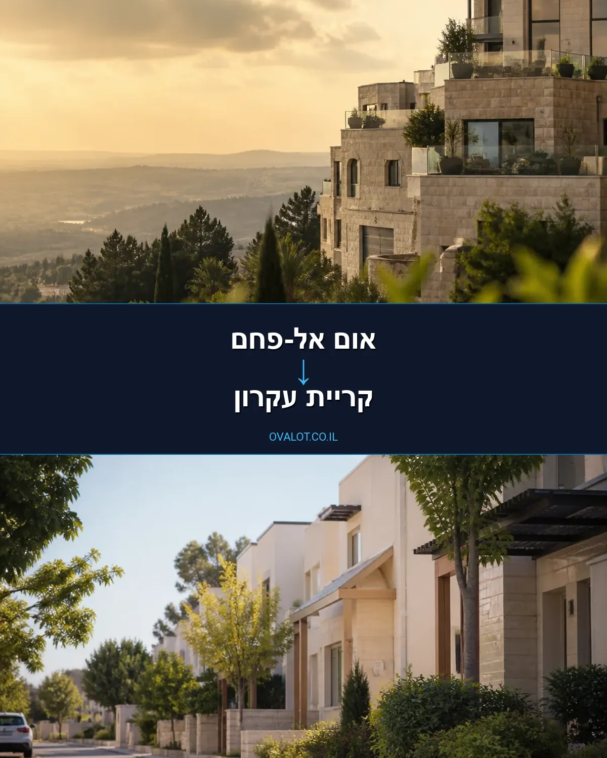 הובלות בתים פרטיים מאום אל-פחם לקריית עקרון