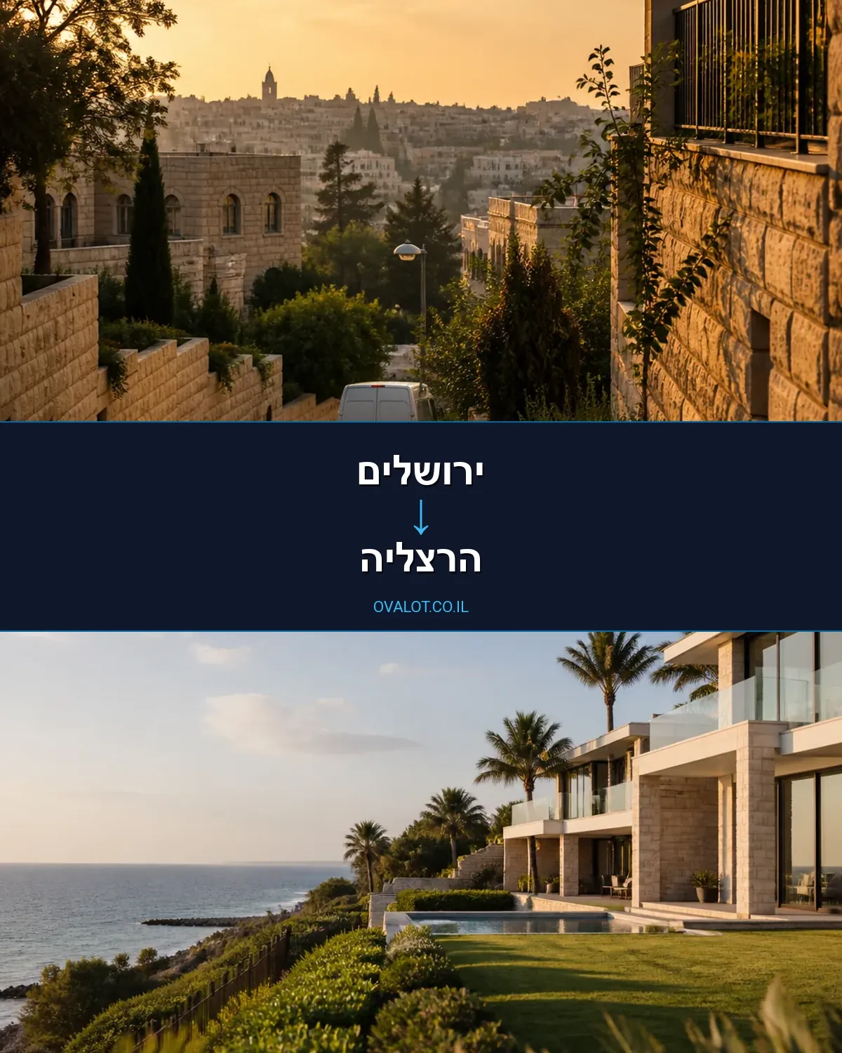 הובלות עם מנוף מירושלים להרצליה