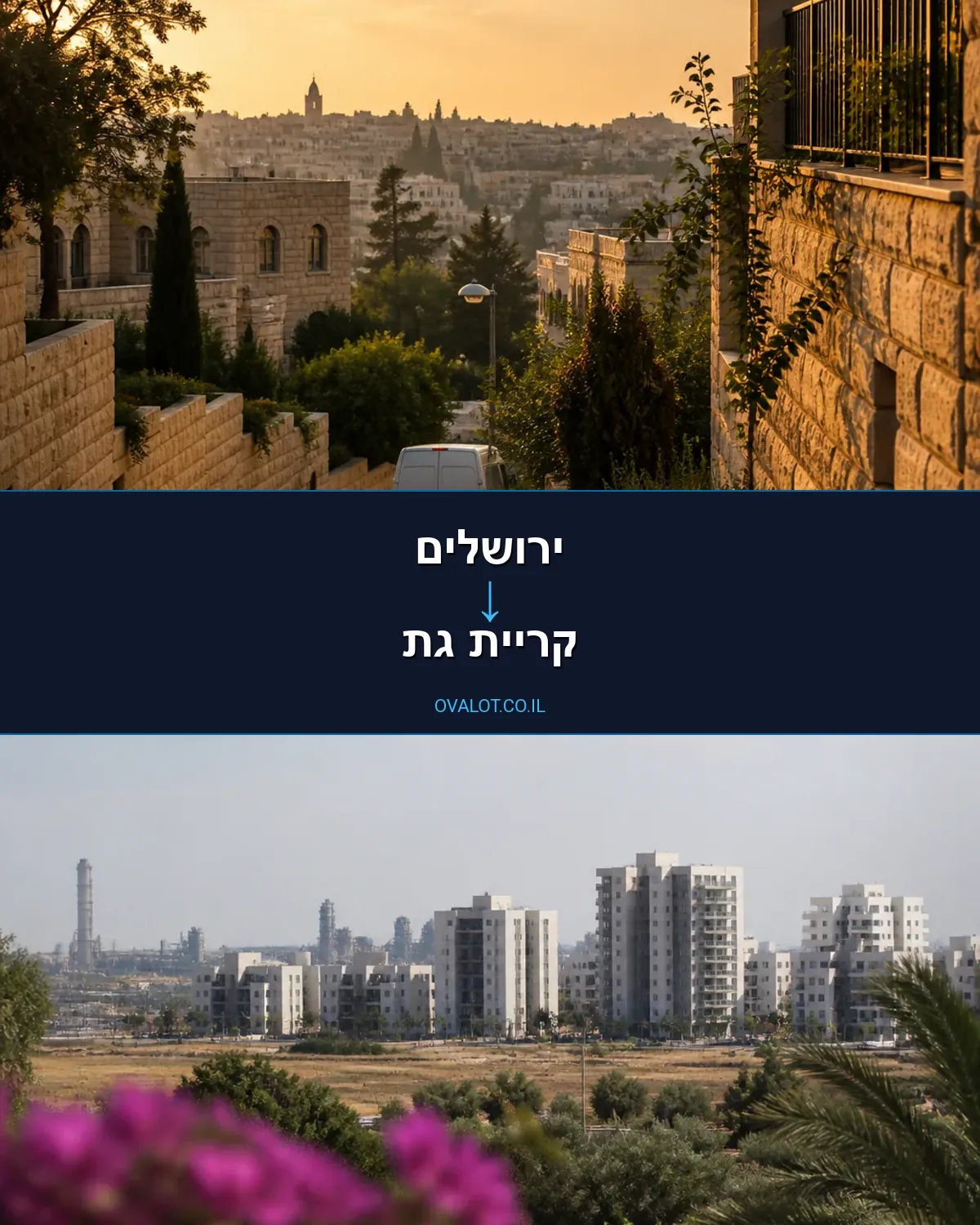 הובלות עם מנוף מירושלים לקריית גת