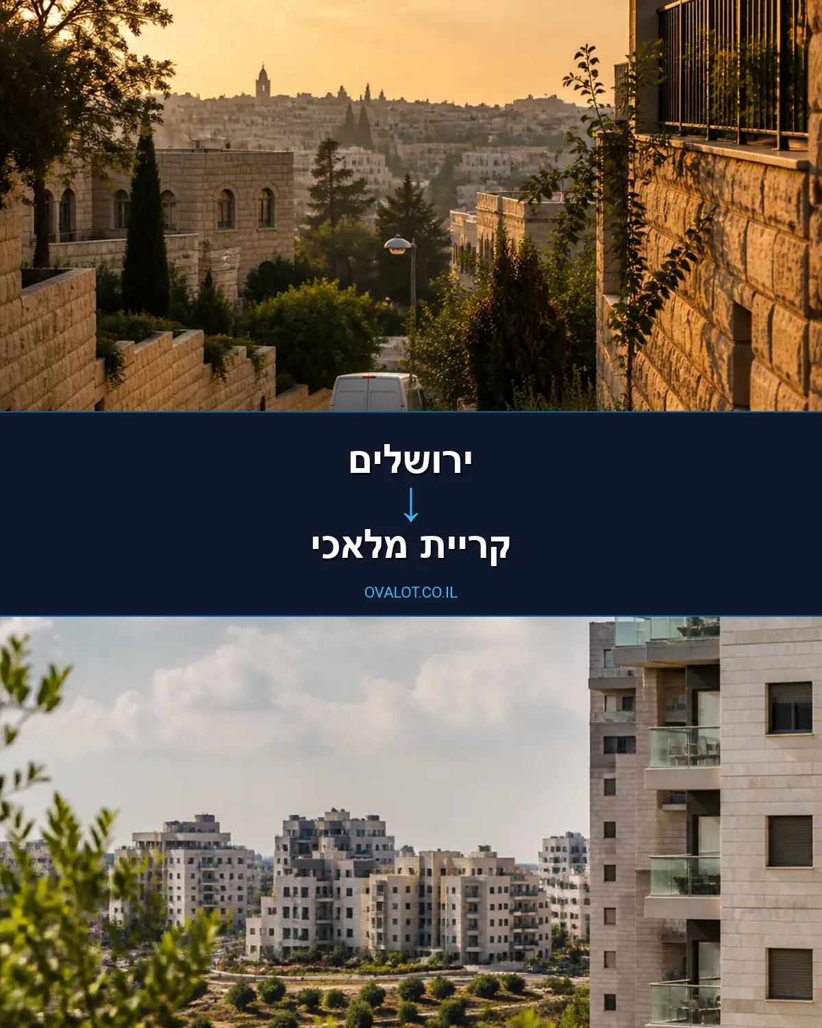 הובלות דירה מירושלים לקריית מלאכי