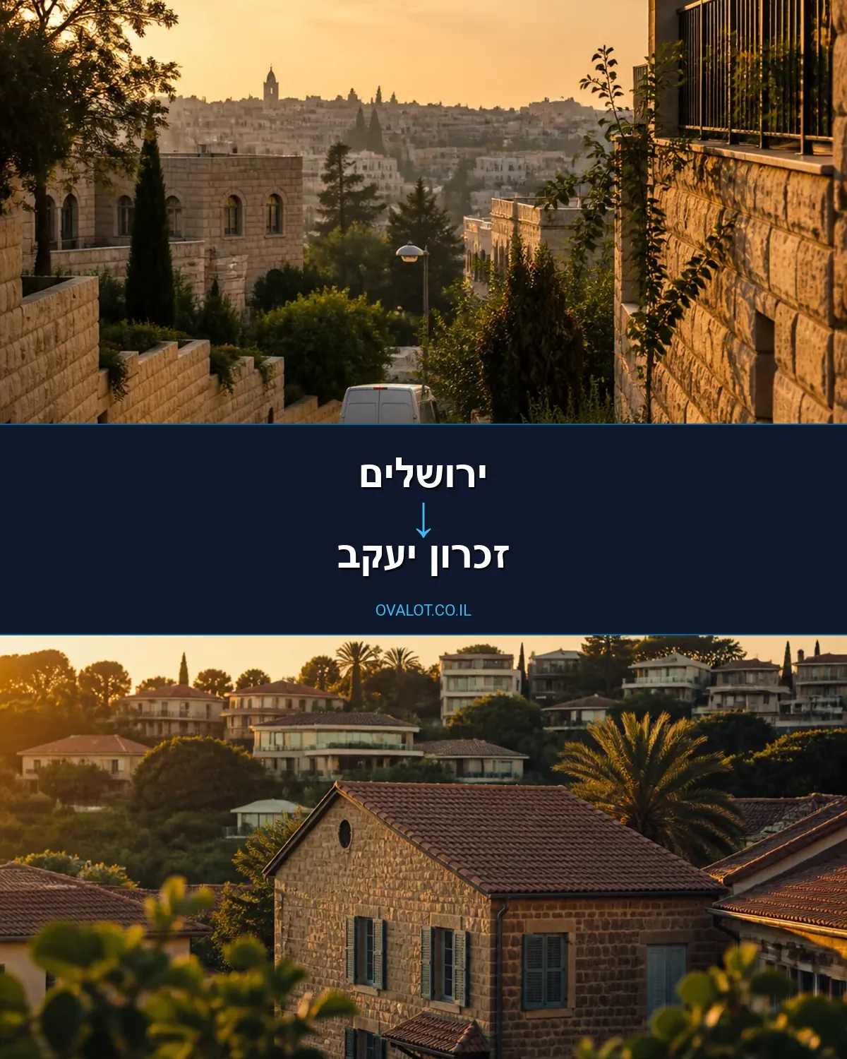 הובלות בתים פרטיים מירושלים לזכרון יעקב