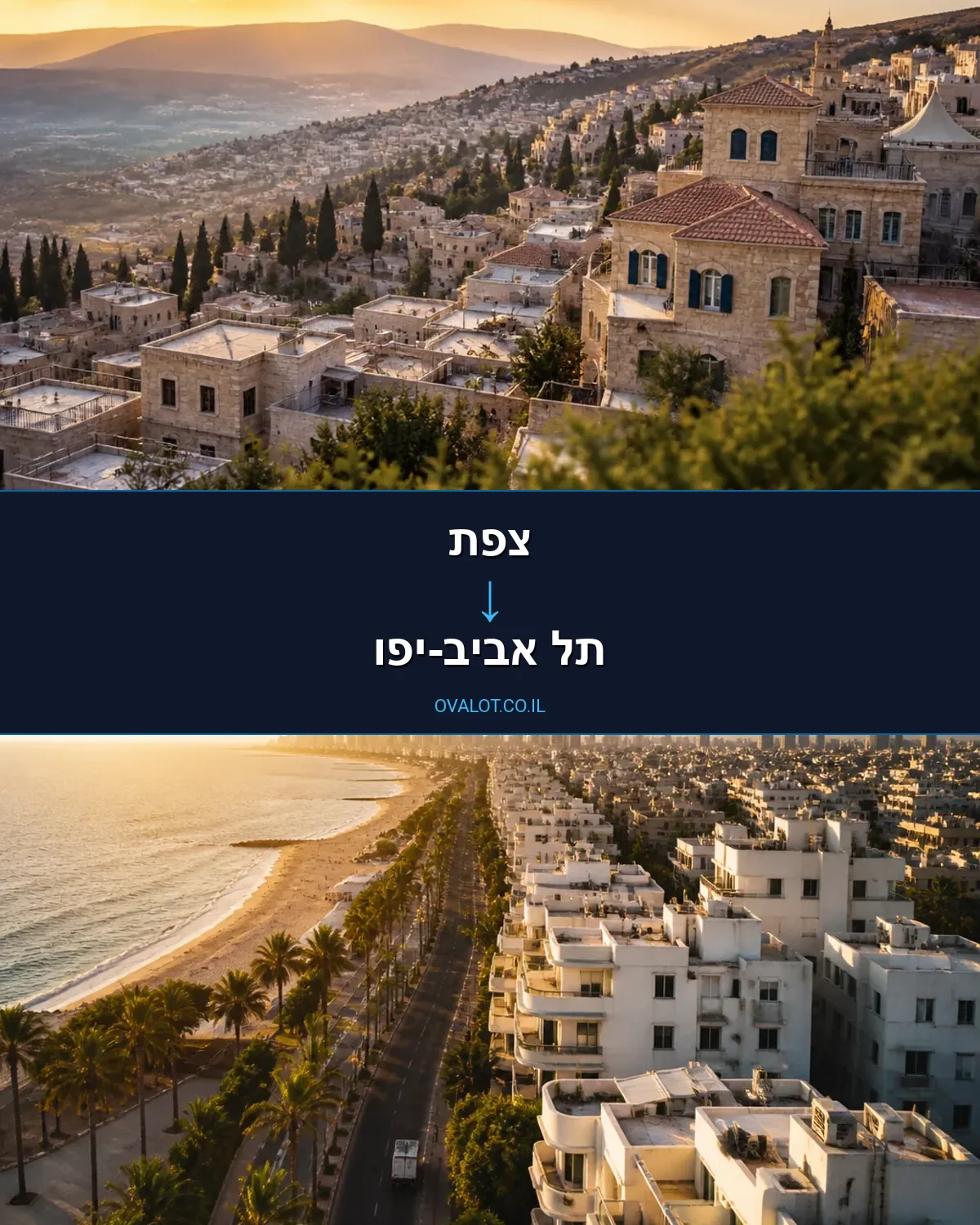 הובלות עם מעלית מצפת לתל אביב-יפו