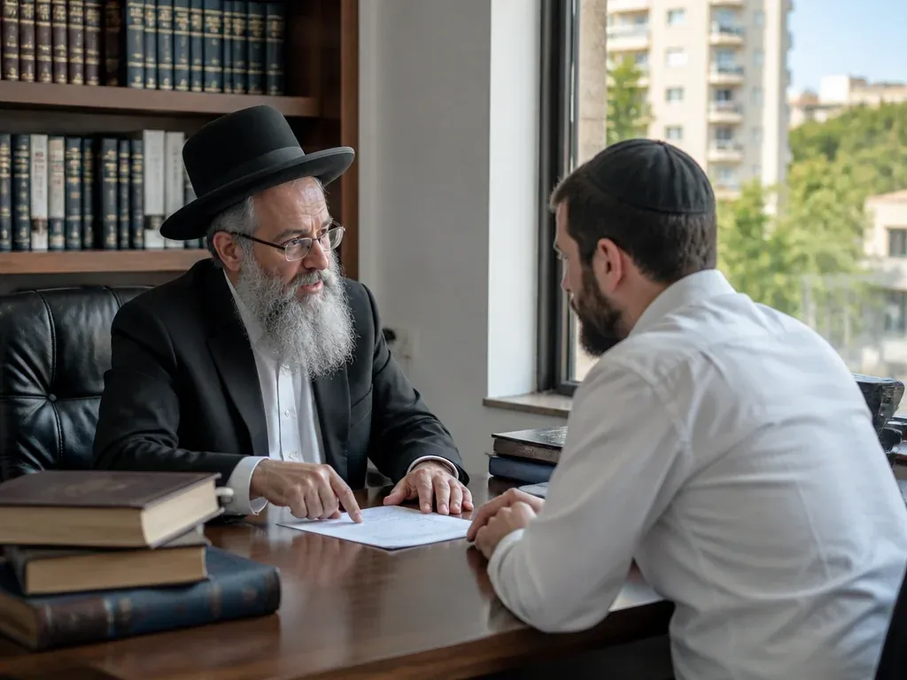 מסמך היתר הובלה לשכונה דתית עם חתימה ובקשת כניסה
