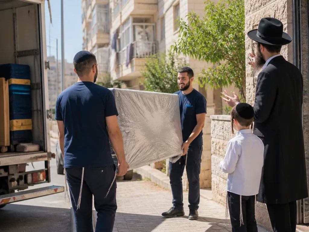 שכונה דתית בירושלים - בתים ורחוב שקט